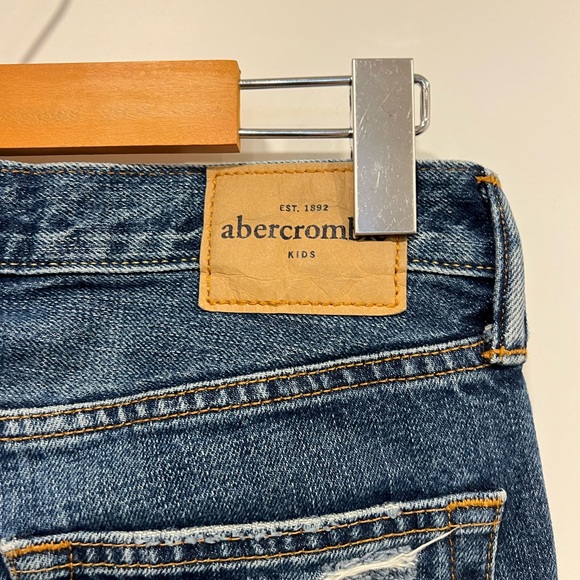 Abercrombie & Fitch Blue Skinny Jeans with Distressed Details - Picture 15 of 16